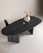 Grönvik Ovala Matbord 220 x 100 Svart