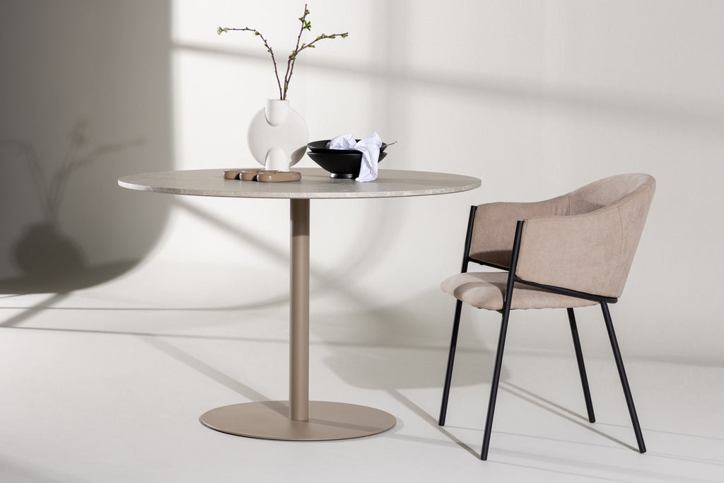 Lycke Matbord ⌀110 Beige