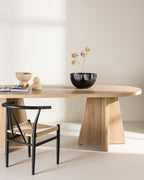 Bootcut Ovala Matbord 230 x 115 Natur