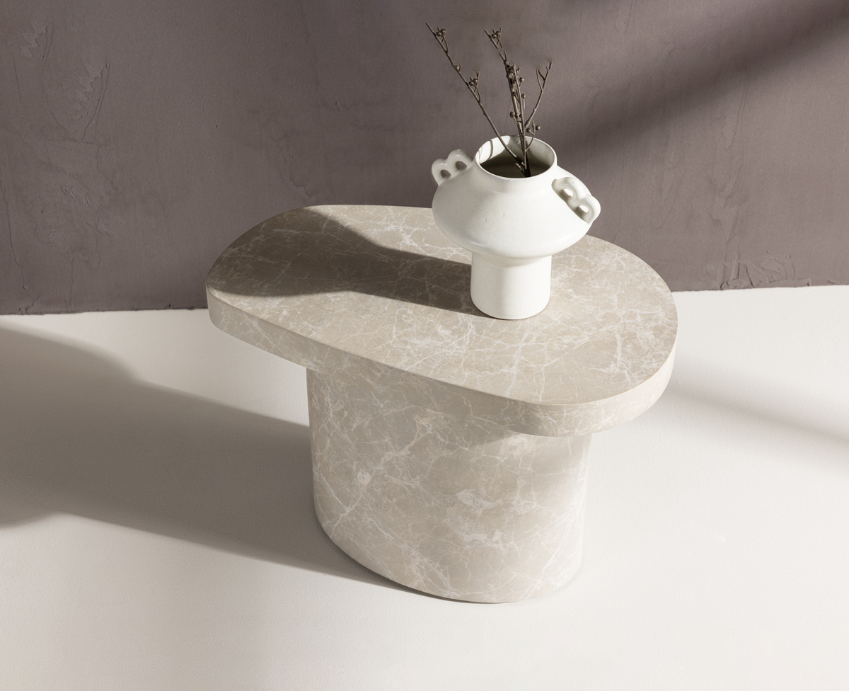 Båstad Sidobord 50 x 30 Ljusgrå