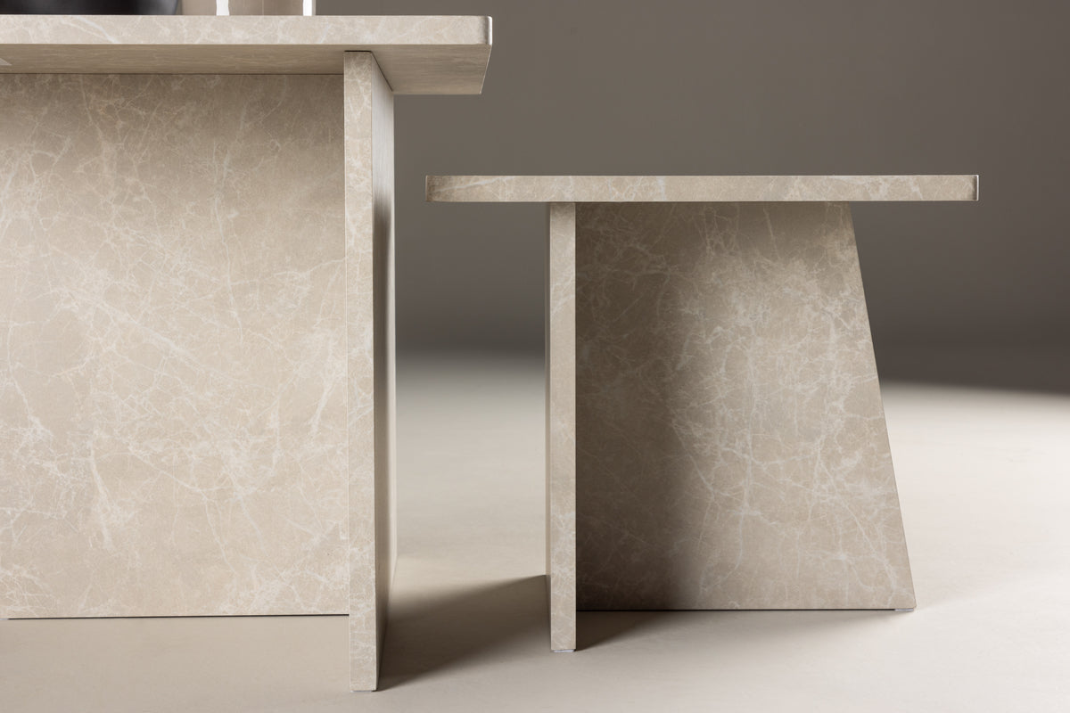 Sala 2 Soffbord 60x60 + 40x40 Marblelook