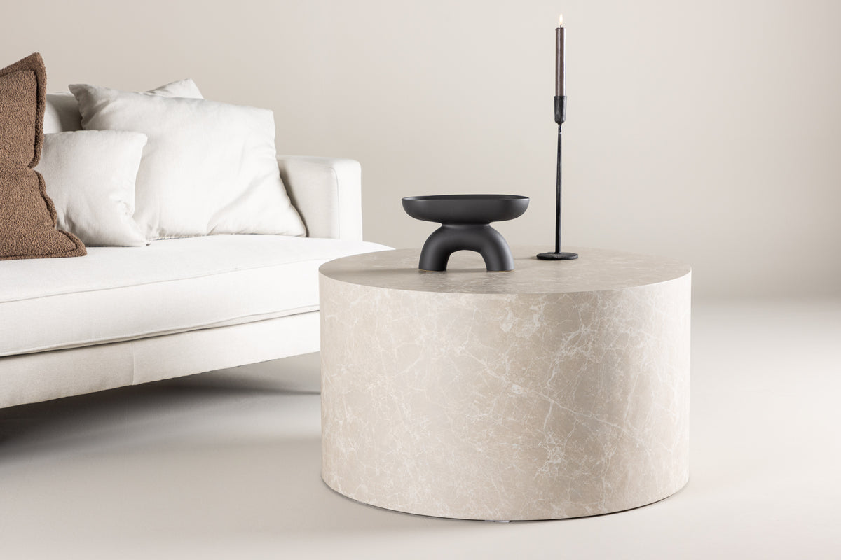 York Soffbord ⌀80 Beige