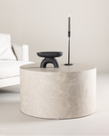 York Soffbord ⌀80 Beige