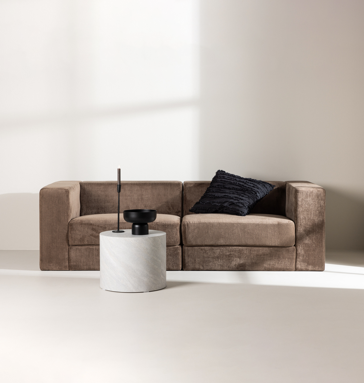 Lumi 3-sits soffa Brun