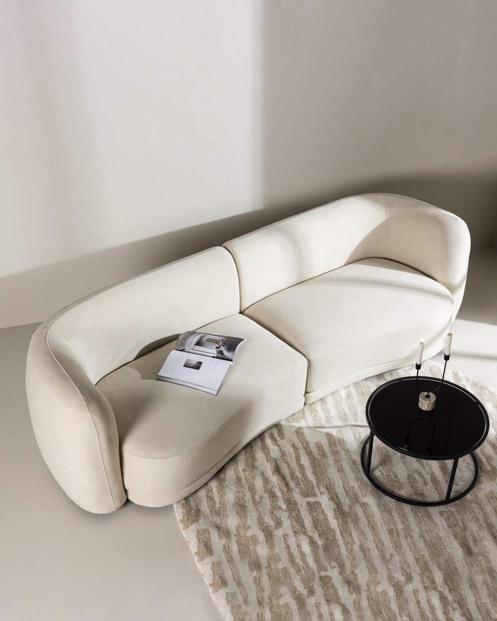 Cielo 3-sits soffa Vit