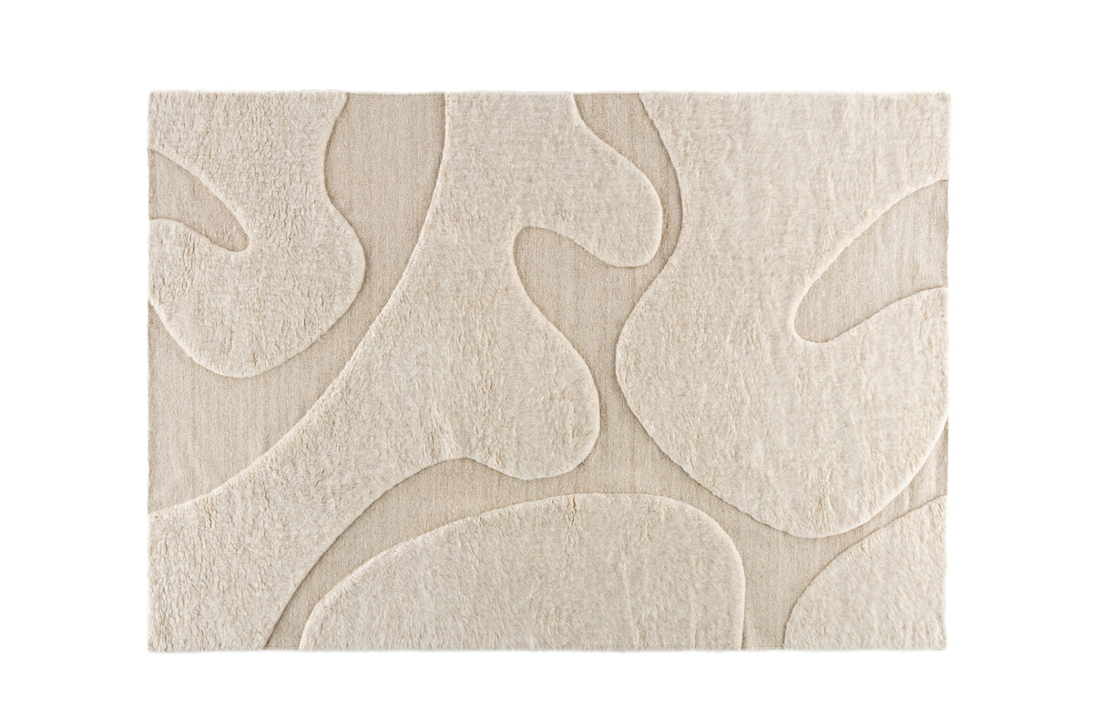 Boone Rektangulära Matta 290 × 200 Beige