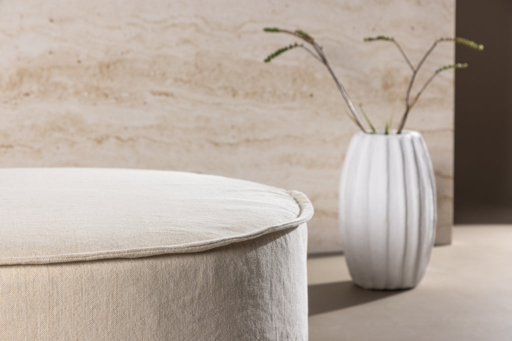 Vindö Sittpuff – Beige ⌀101