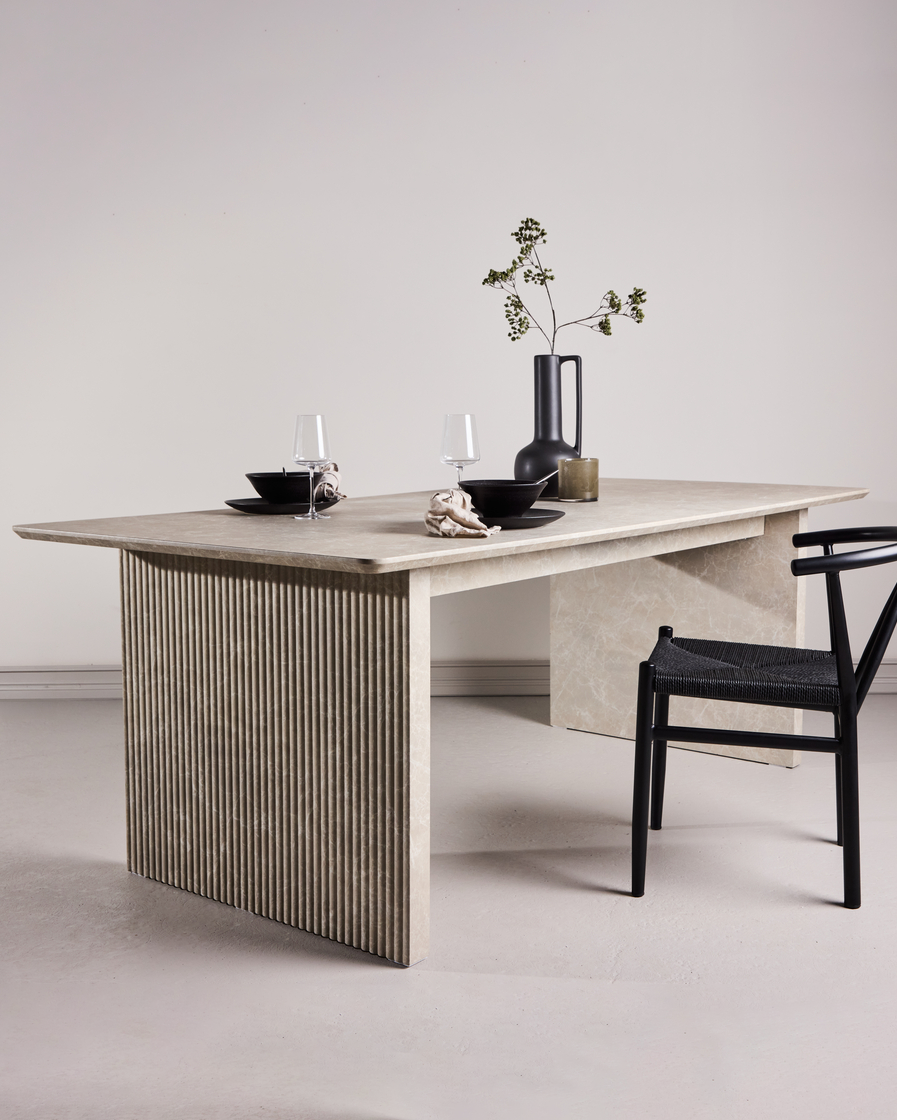 Vail Rektangulära Matbord 200 x 100 Beige