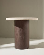 Megg Sidobord ⌀50 Beige