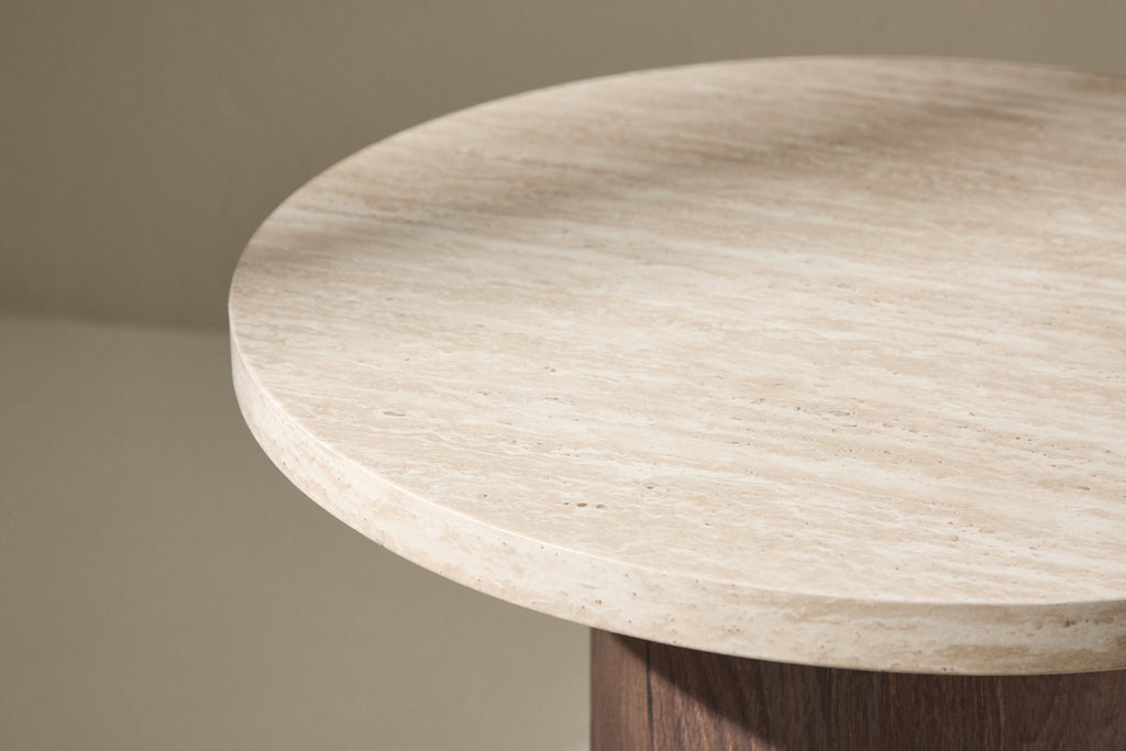 Megg Sidobord ⌀50 Beige