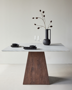 Cael Matbord 120 x 120 Ljusgrå