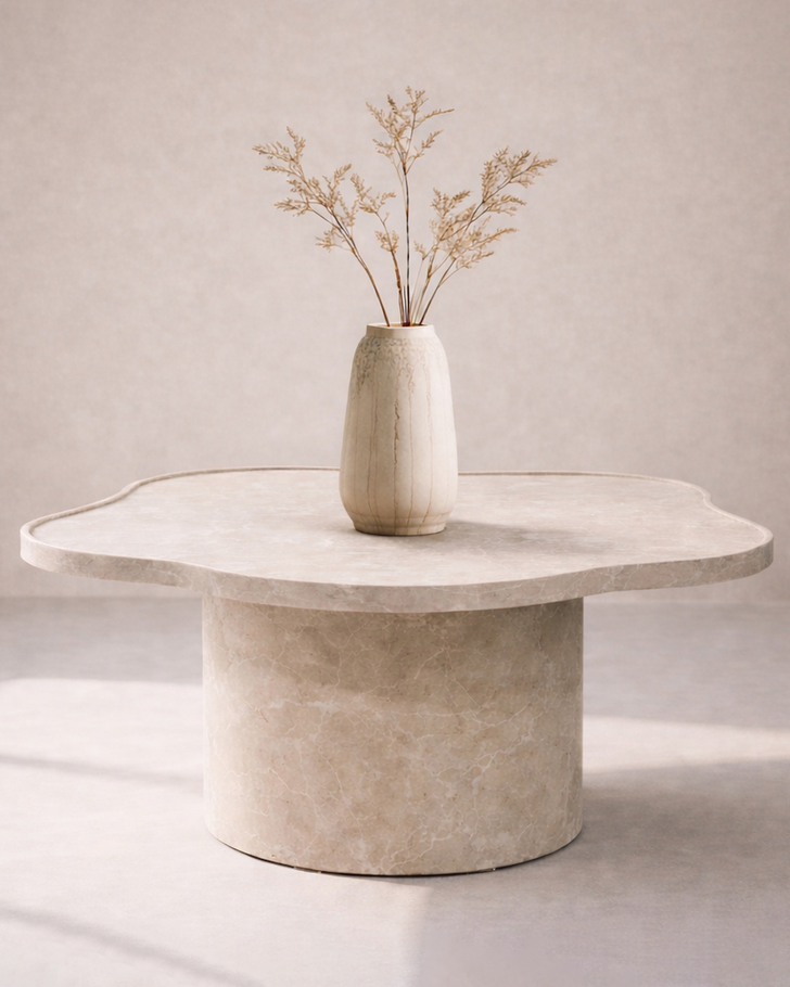 Ilse Soffbord Ø90 Beige