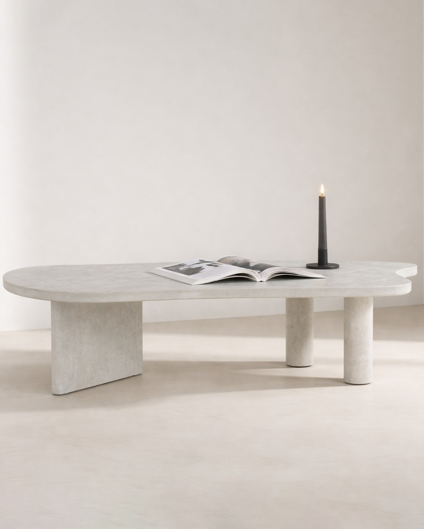 Polle Soffbord 160 x 60 Ljusgrå