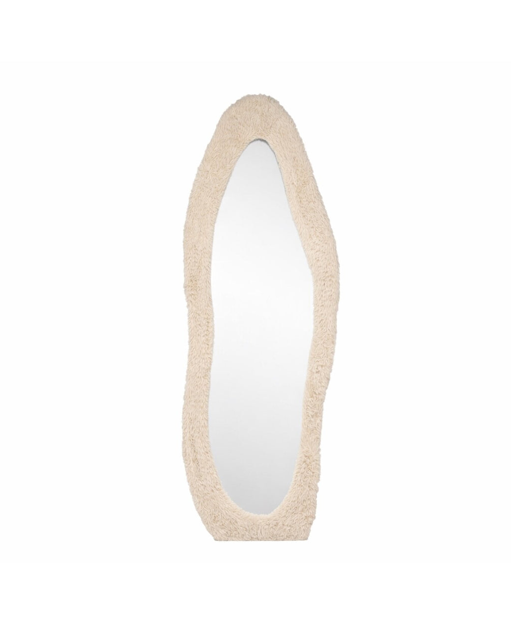 Mirza Helkroppsspegel i Beige Fuskpäls – 193 cm