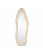 Mirza Helkroppsspegel i Beige Fuskpäls – 193 cm