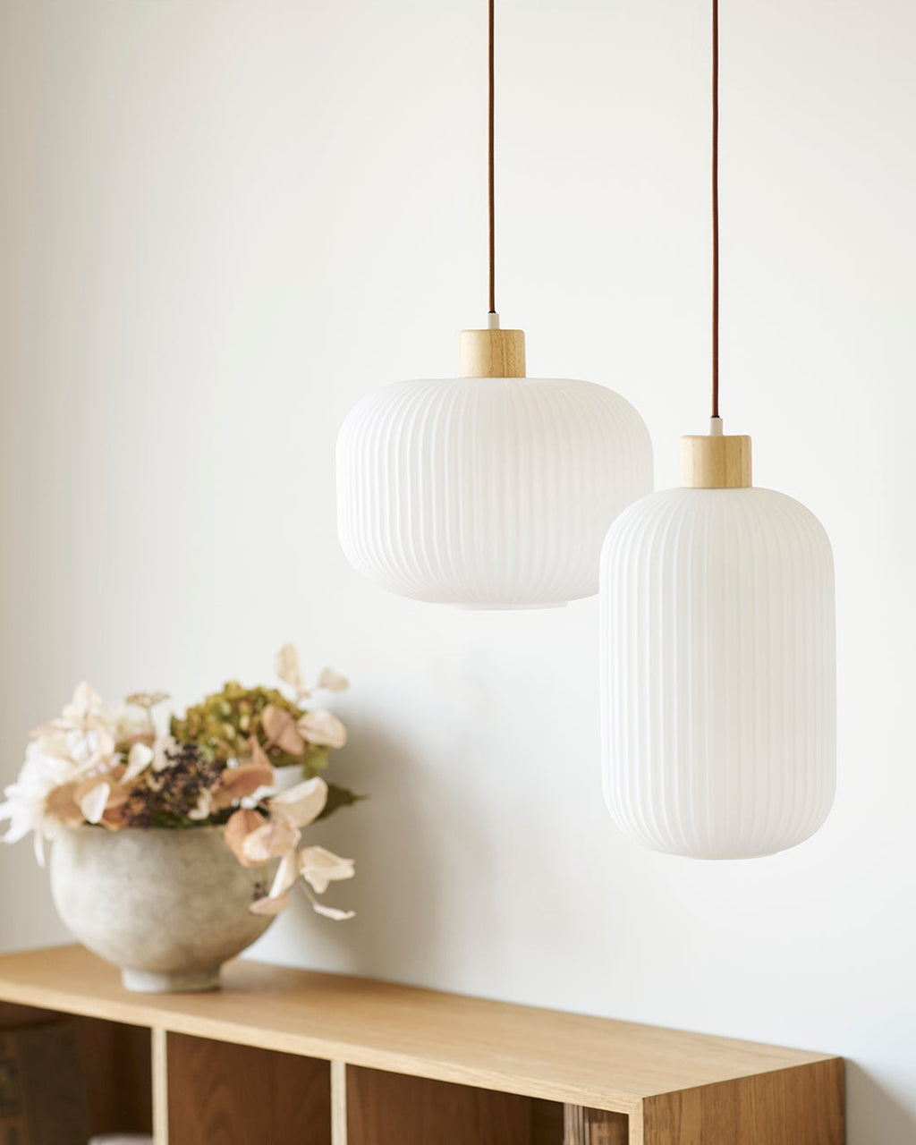 Argalo Pendel – Glas & Trä (30 cm)