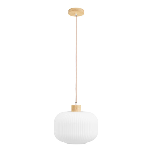 Argalo Taklampa – Glas & Trä (30 cm)