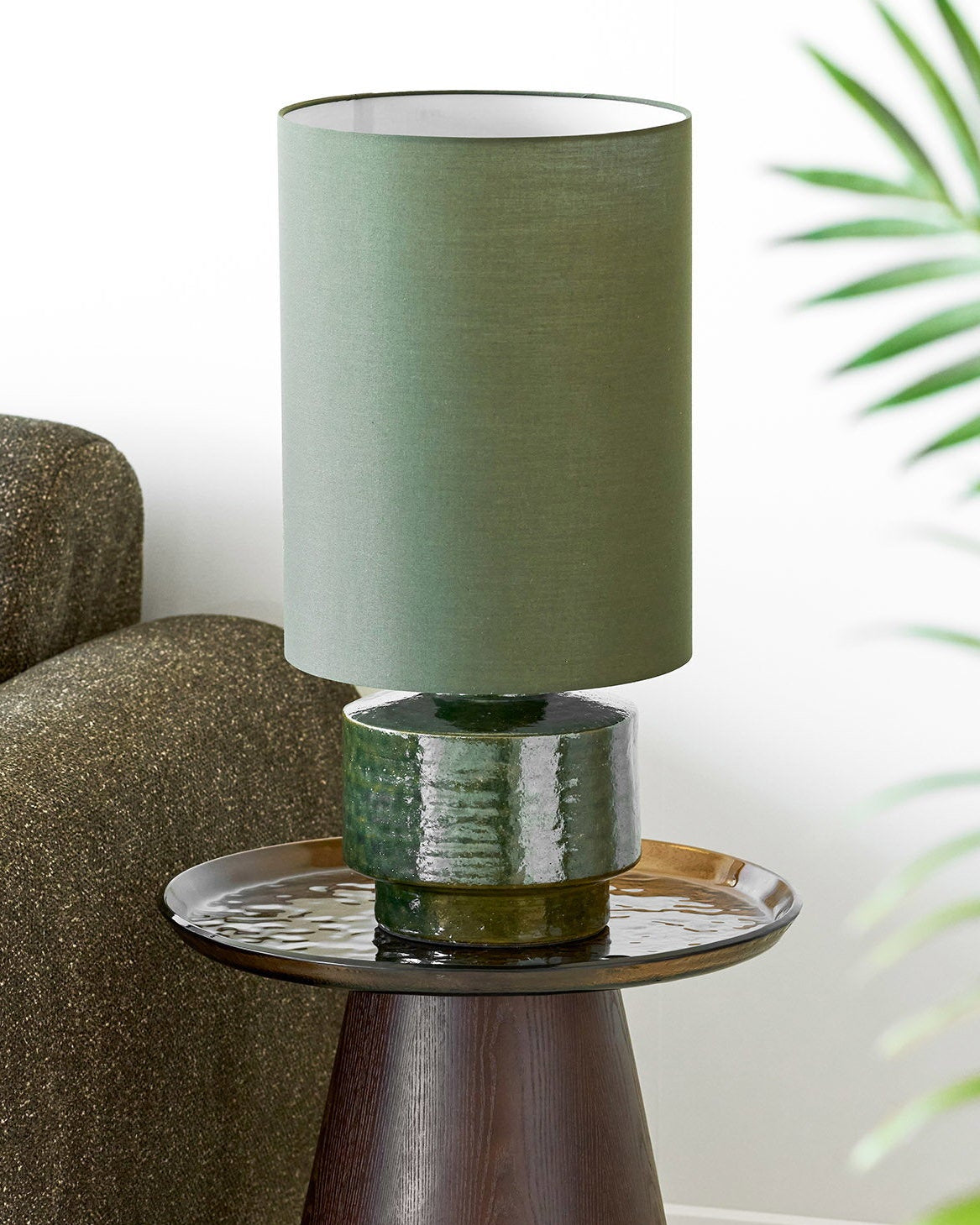 Sibsey Bordslampa – Grön Stengods