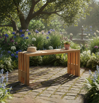Benidorm Bänk – Natur Teak