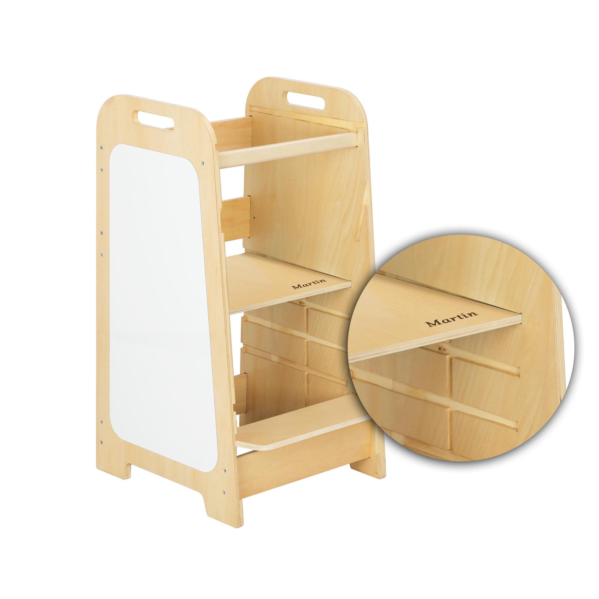 Lärtorn PLAY XL 5-i-1 med aktivitetspanel – mint och gul, 89 cm – Gelb – BusyKids