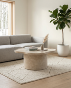 Ilse Soffbord Ø90 Marblelook