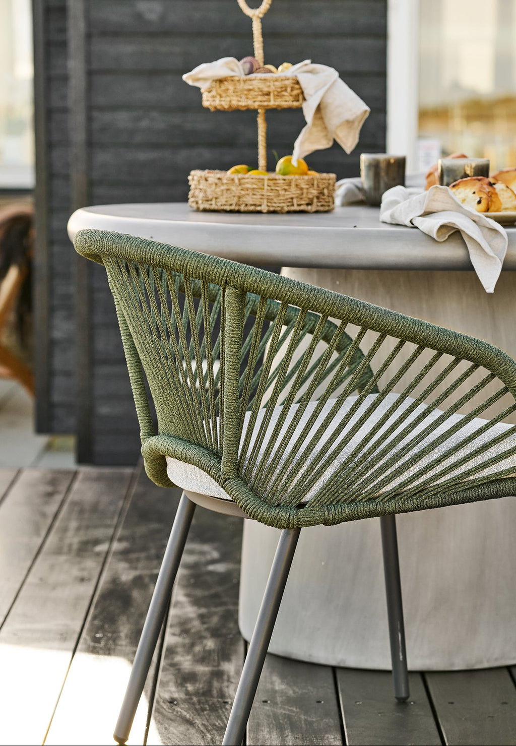 Novella Stol - Grön / Grå