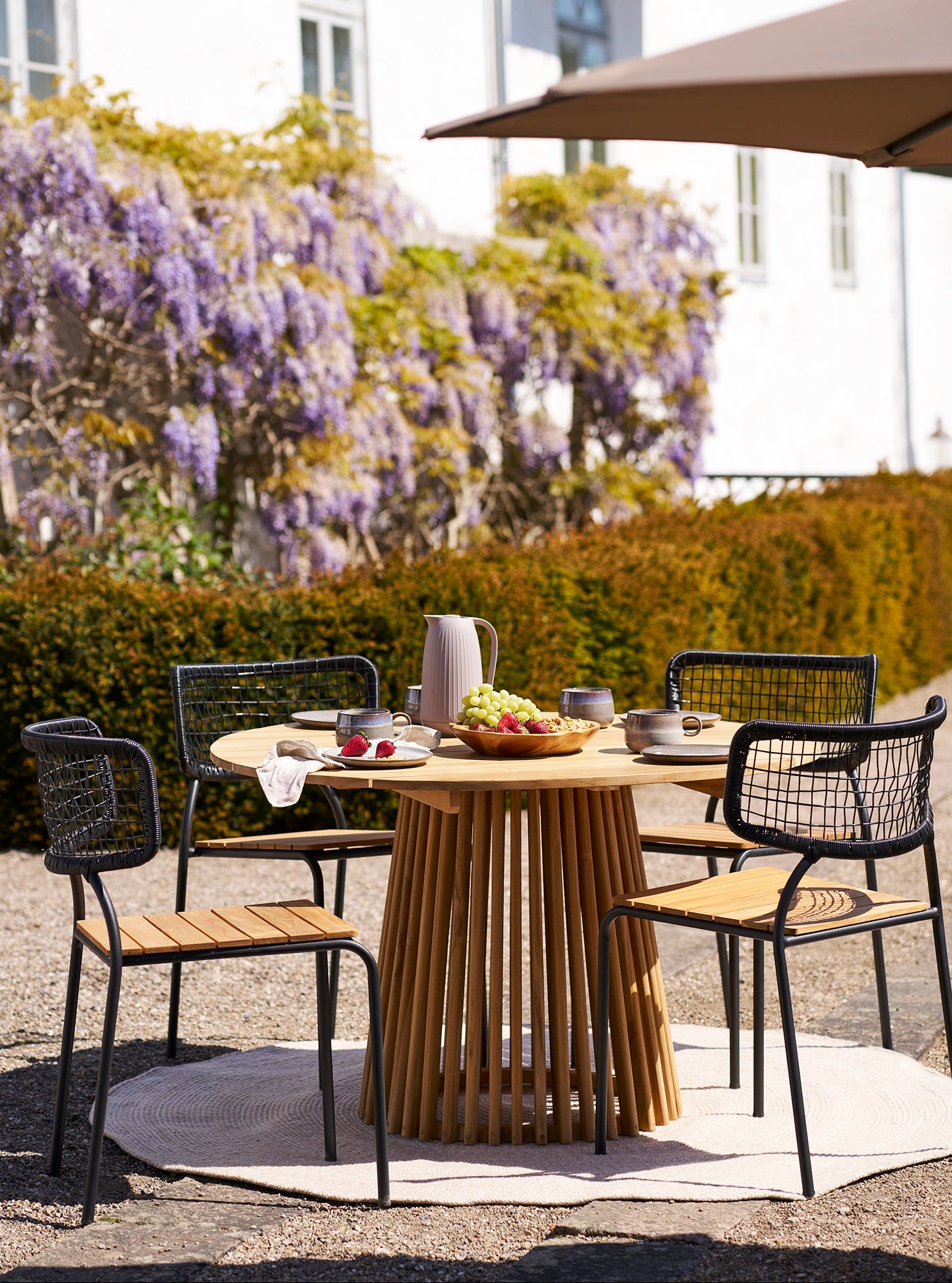 Nashville Utestol – Natur / Svart