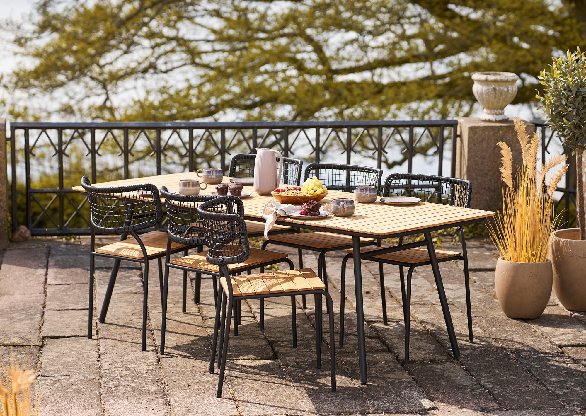 Nashville Utestol – Natur / Svart