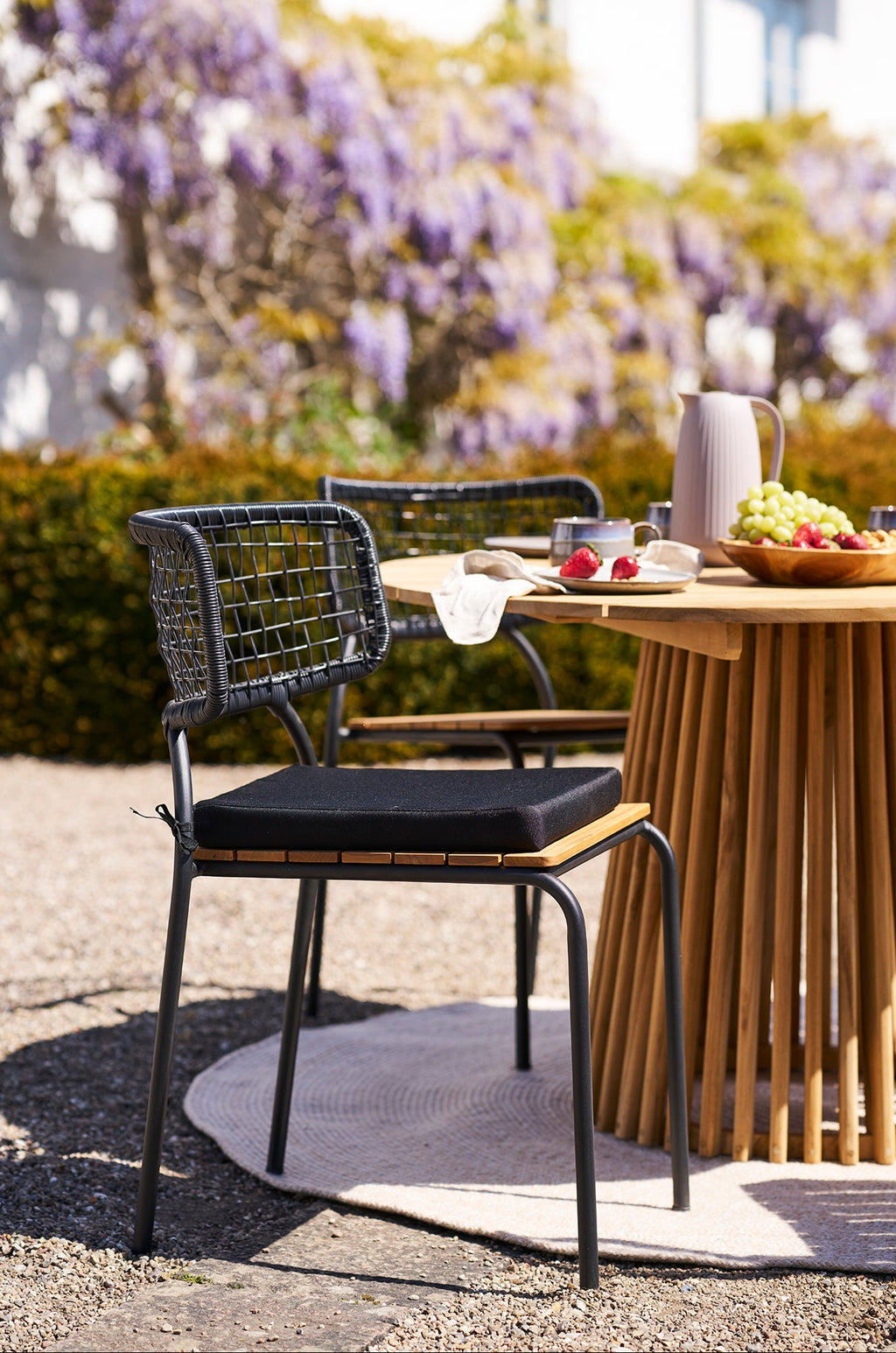 Nashville Utestol – Natur / Svart