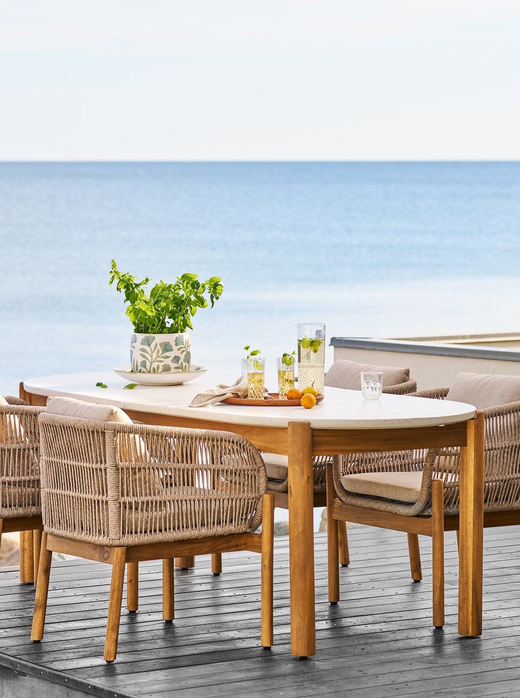 Terracina Stol – Brun / Beige