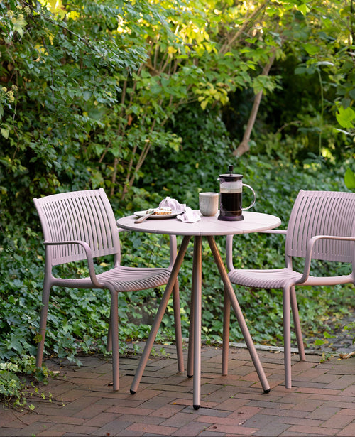 4-pack Manzano Stolar med armstöd – Taupe