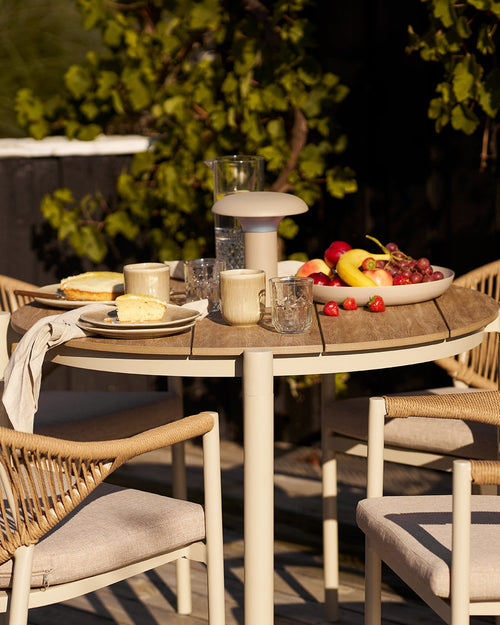 Abela Matbord – Sand / Natur ø90cm