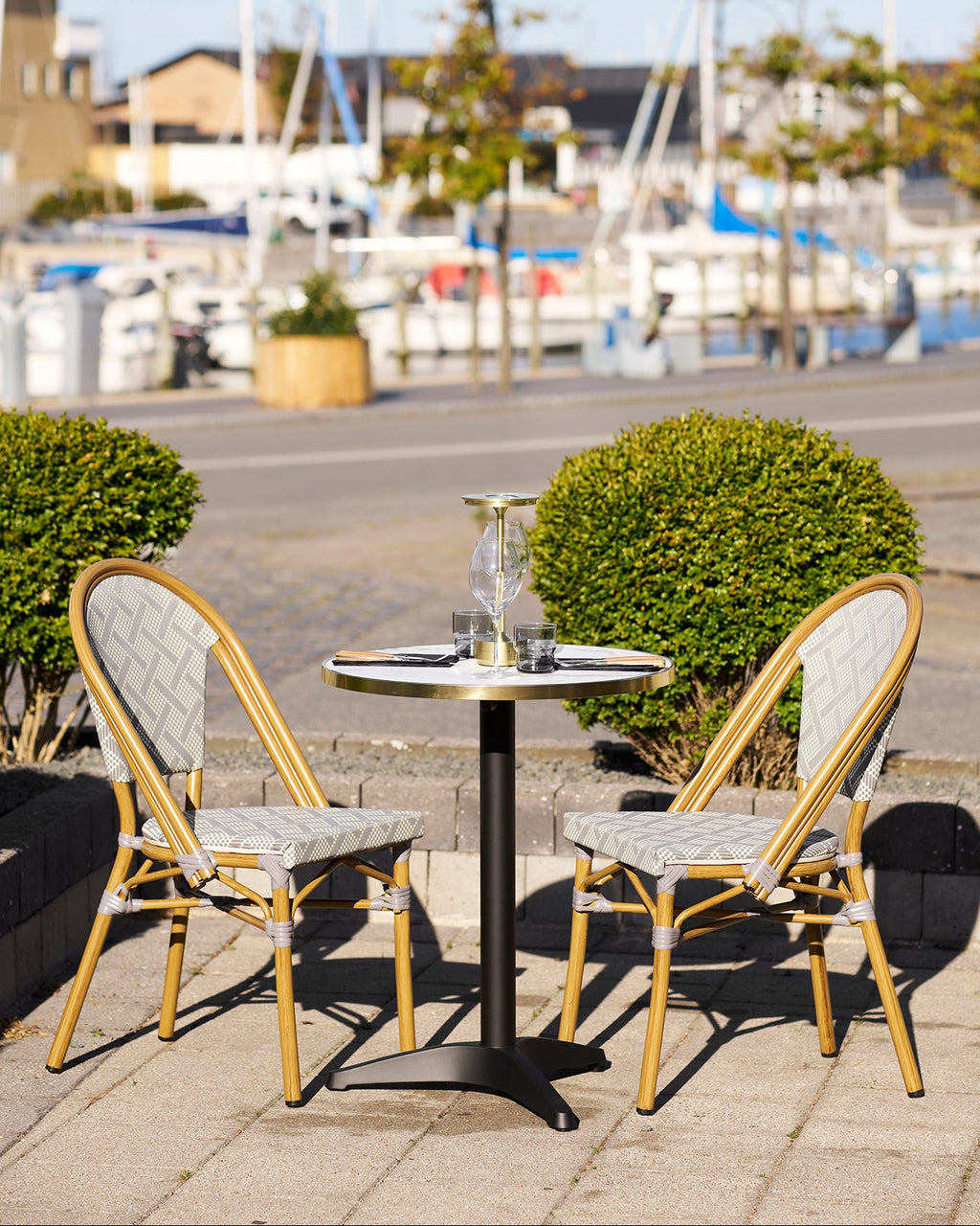 Bistro Cafebord – Vit / Svart