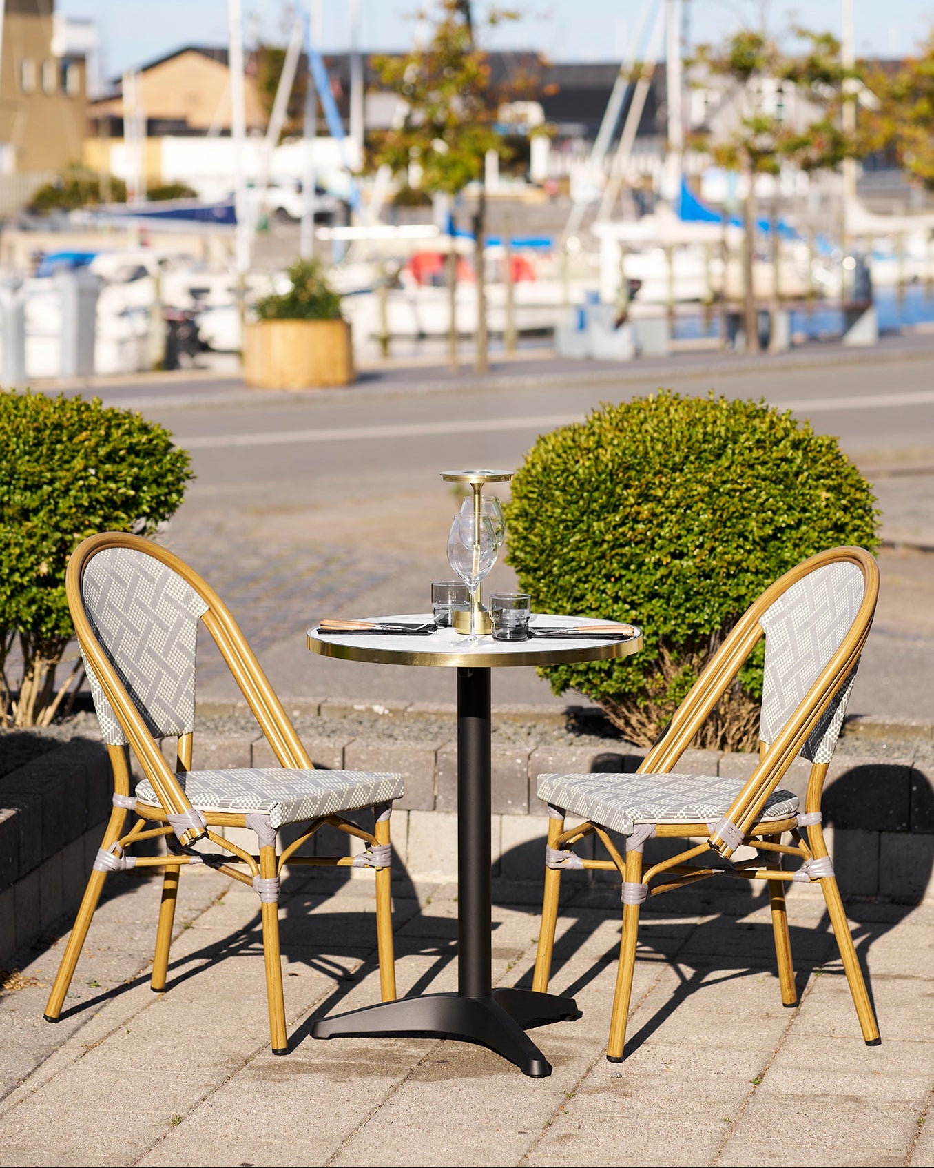 Bistro Cafebord – Vit / Svart