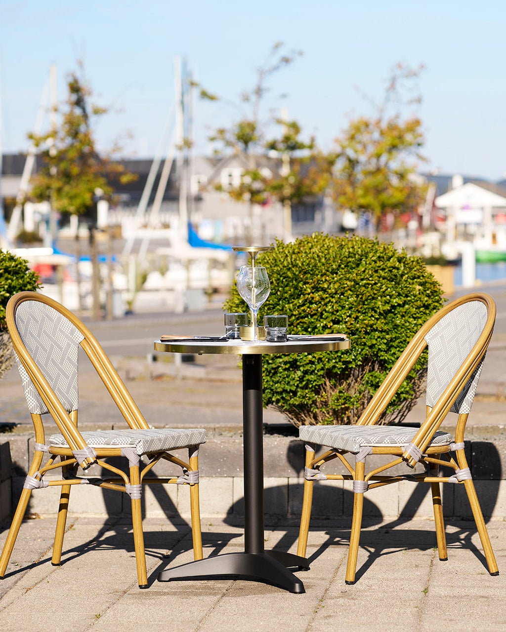Bistro Cafebord – Vit / Svart