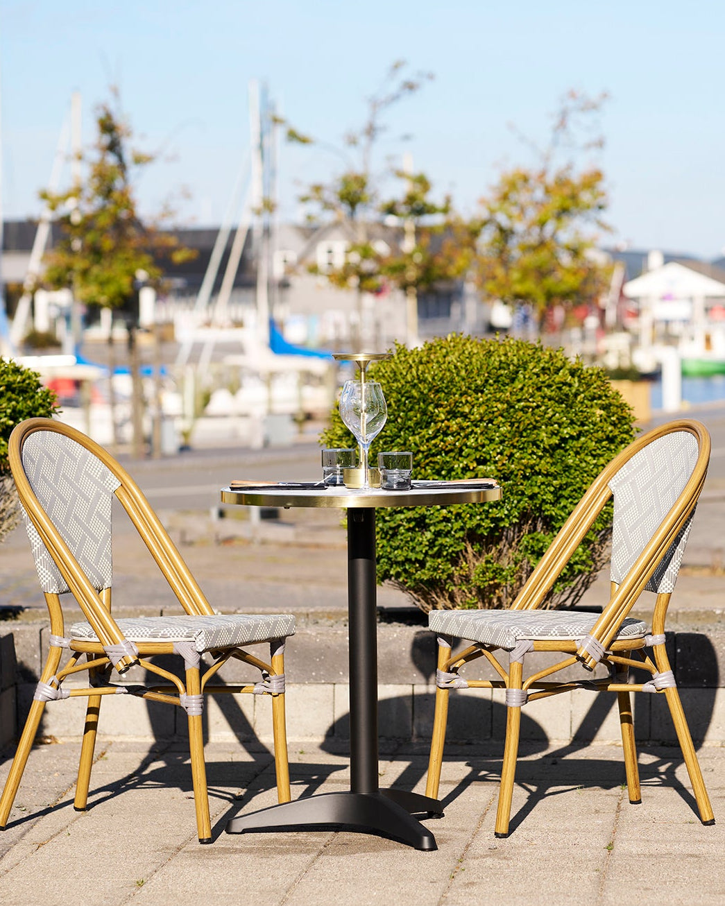 Bistro Cafebord – Vit / Svart