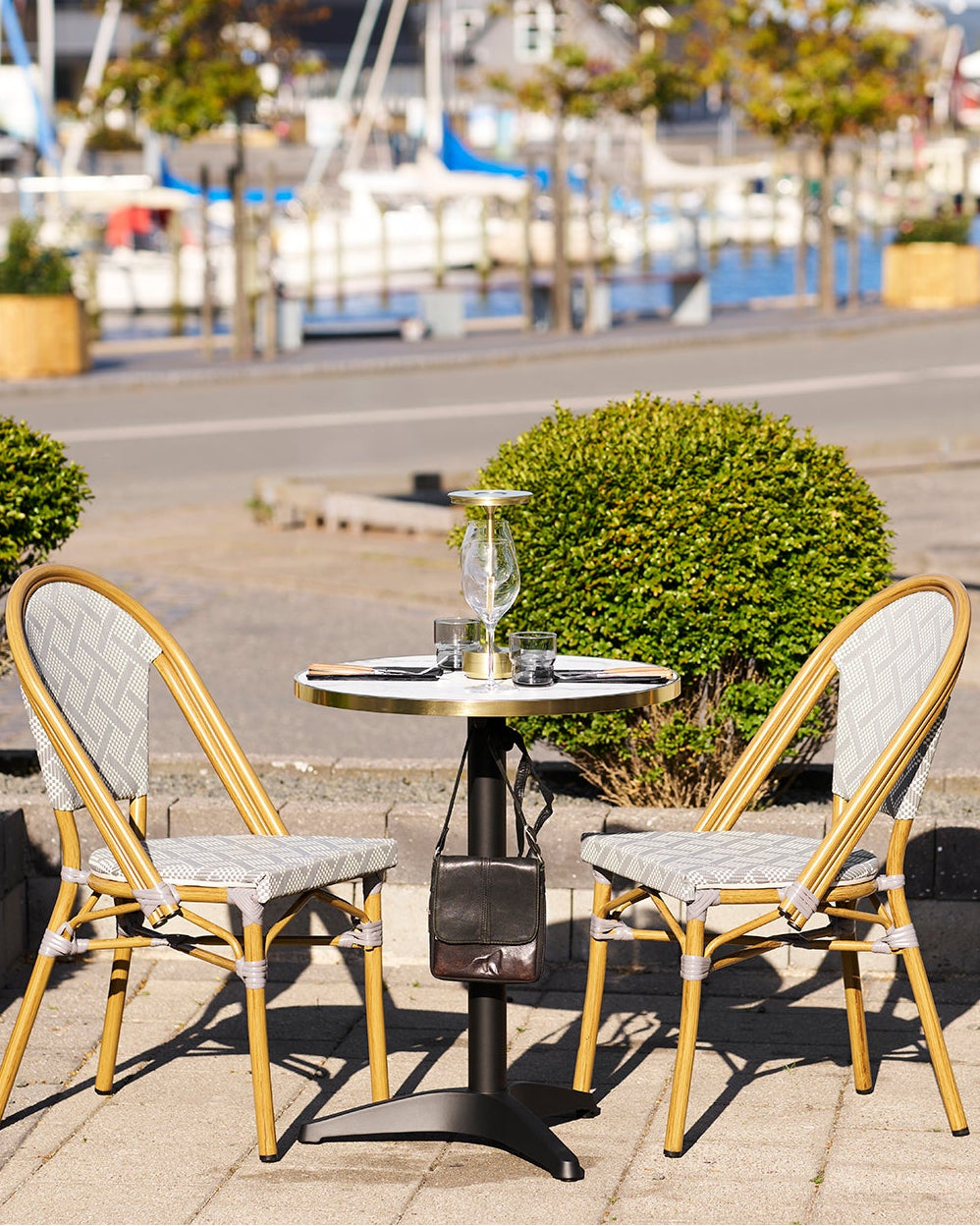 Bistro Cafebord – Vit / Svart