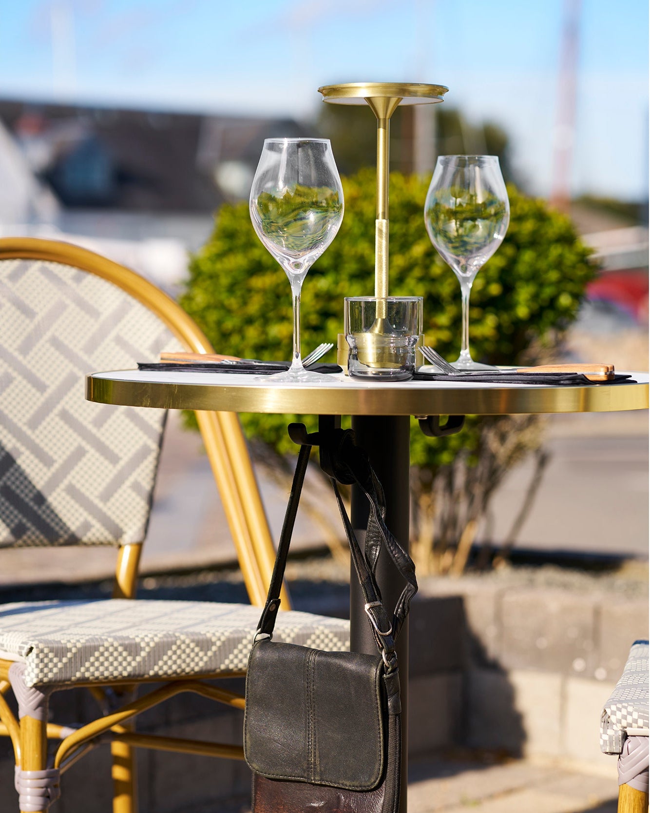 Bistro Cafebord – Vit / Svart
