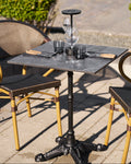 Bistro Cafebord – Grå / Svart