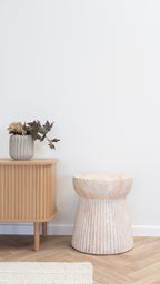 Bonn Sidobord – Natur Räfflad