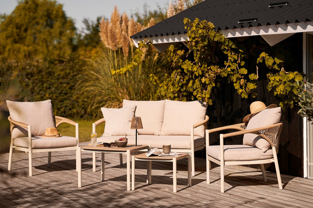 Abela Lounge Set – Sand / Natur