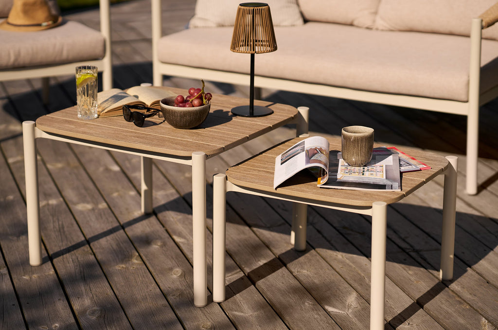 Abela Lounge Set – Sand / Natur