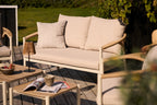 Abela Lounge Set – Sand / Natur