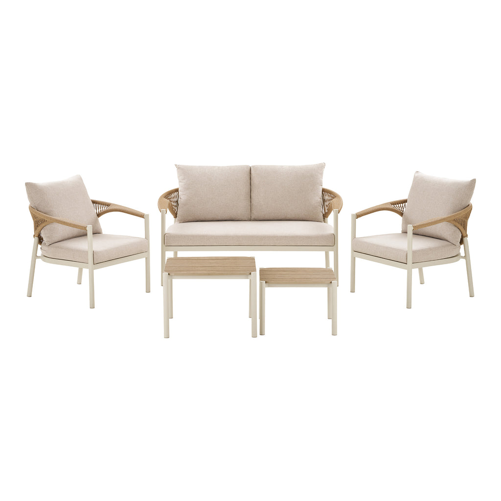 Abela Lounge Set – Sand / Natur