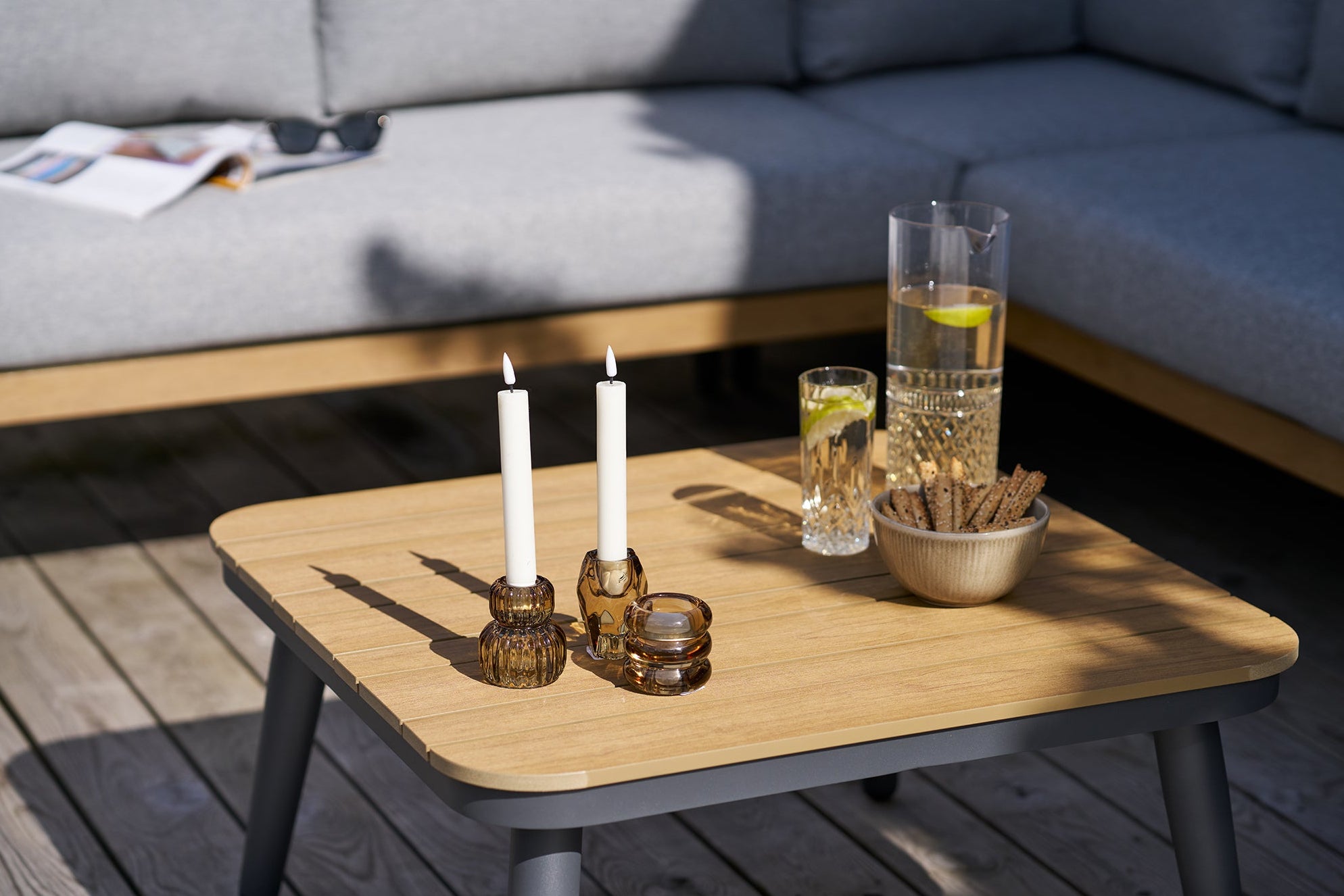 Comillas Hörn-loungegrupp – Gråbeige