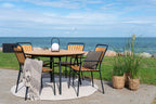 Cleveland Matbord – Natur Teak / Svart