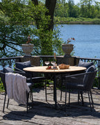 Cleveland Matbord – Natur Teak / Svart