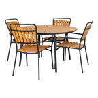 Cleveland Matbord – Natur Teak / Svart