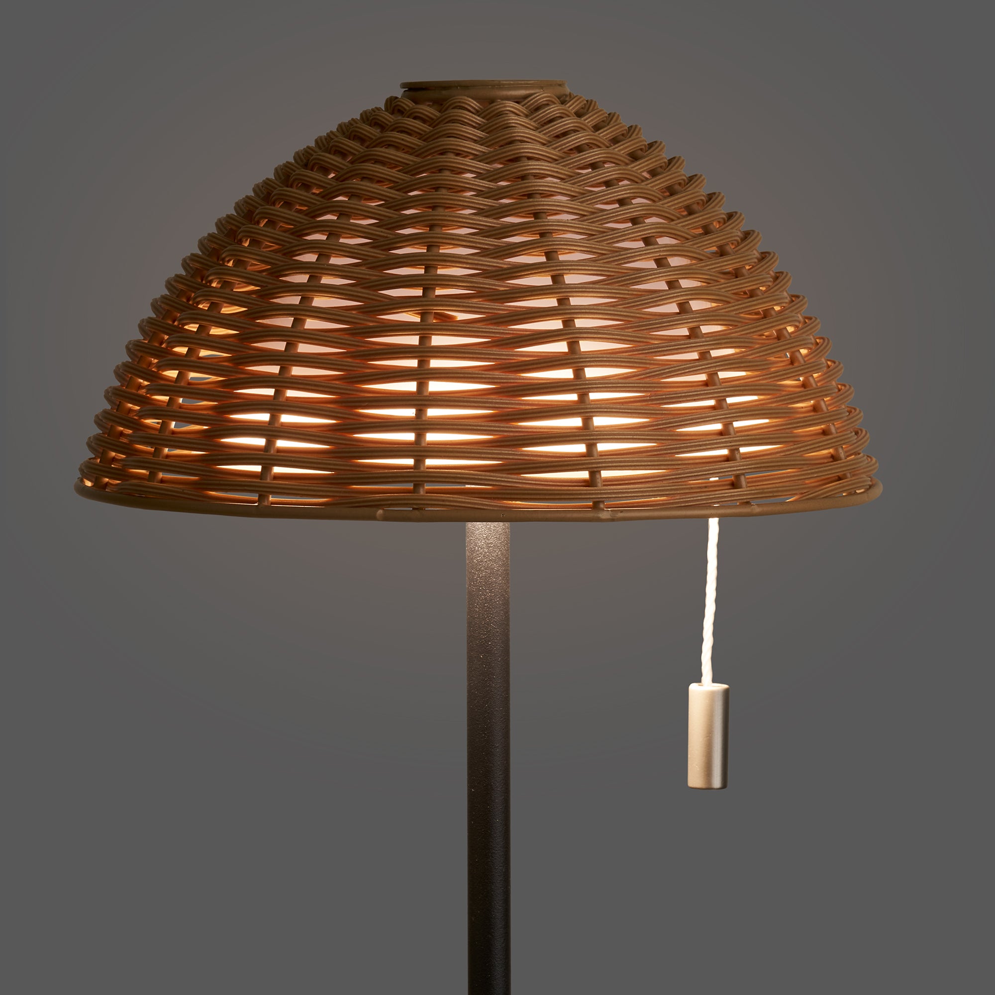 Wigan LED Bordslampa – Natur / Svart
