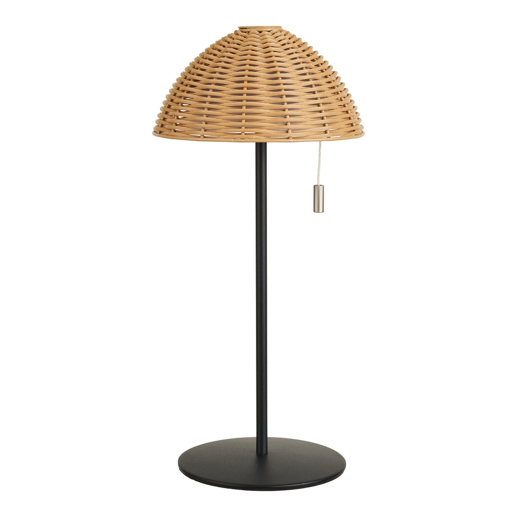 Wigan LED Bordslampa – Natur / Svart